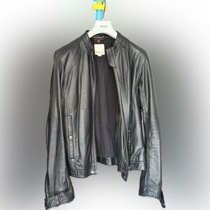 Diesel black leather jacket